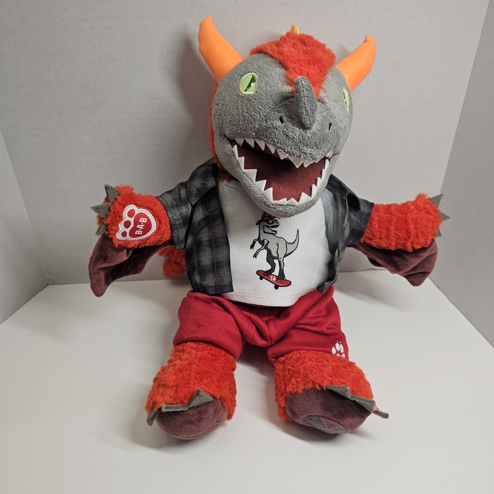 Build A‎ Bear Great Wolf Lodge MagiQuest Charlock MagicQuest Red Dragon Plush
